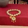 Ping An Lock Birthday Beaded Bracelet Female, Retro Fu Character Design Sense Activity Gift Bracelet