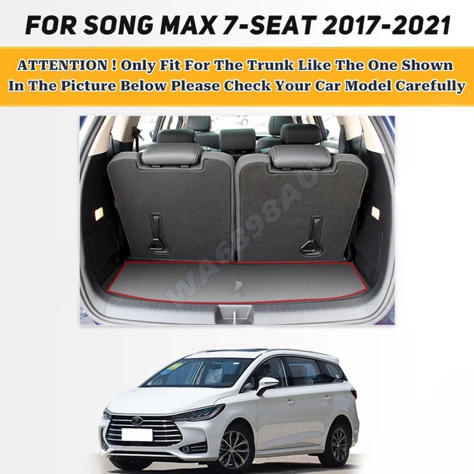 Car Trunk Mat For BYD Song MAX 7-Seat 2017 2018 2019 2020 2025 Custom Auto Interior Accessories Anti Dirty Luxury Leather Carpet