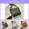 Trendy Retro Casual Pu Shoulder Bucket Bag For Women With Soft Structure Design