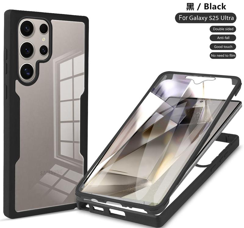 Shockproof 360 Full Body Screen Protector Cover For Samsung Galaxy S21 S22 S23 FE S24 Plus S25 Ultra Edge 5G Transparent Case