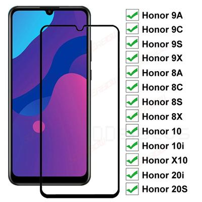 Ekrano apsauga Grūdintas stiklas For Honor 7A 7C 7S 8A 8S 8X 9A 9S 9C 9X 9 10 20 Lite 30i Apsauginė plėvelė Huawei P20 P30 P Smart Z Y5 Y6 Y7 Y6P Y8P