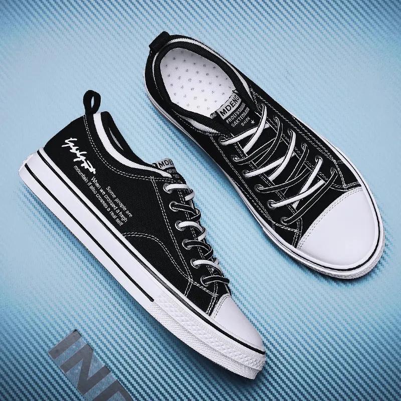 2025 New Spring Men's Canvas Shoes Men's Board Shoes Versatile Breathable Shoes Trendy Shoes Korean Version Casual Shoes Men's