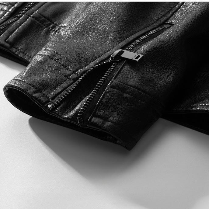 Мужская куртка из искусственной кожи — фото 10