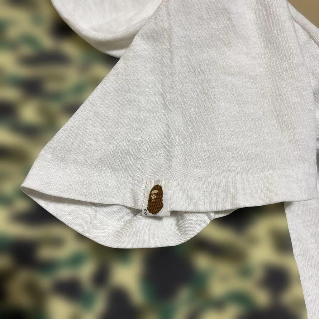 [USED] A Bathing Ape Camouflage Design T-Shirt White