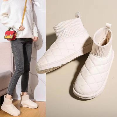 Neue Winter-Schneestiefel, klassische Damen-Freizeitschuhe, rutschfest und abriebfest, modische und verdickte Baumwoll-Damenstiefel