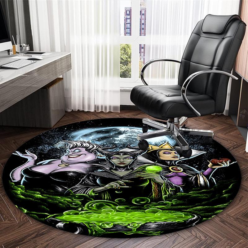 1pc Villains Carpet, Round Rug, Comfortable, Suitable for Entryways, Living Rooms, Office, And Bedrooms, Christmas Decoration