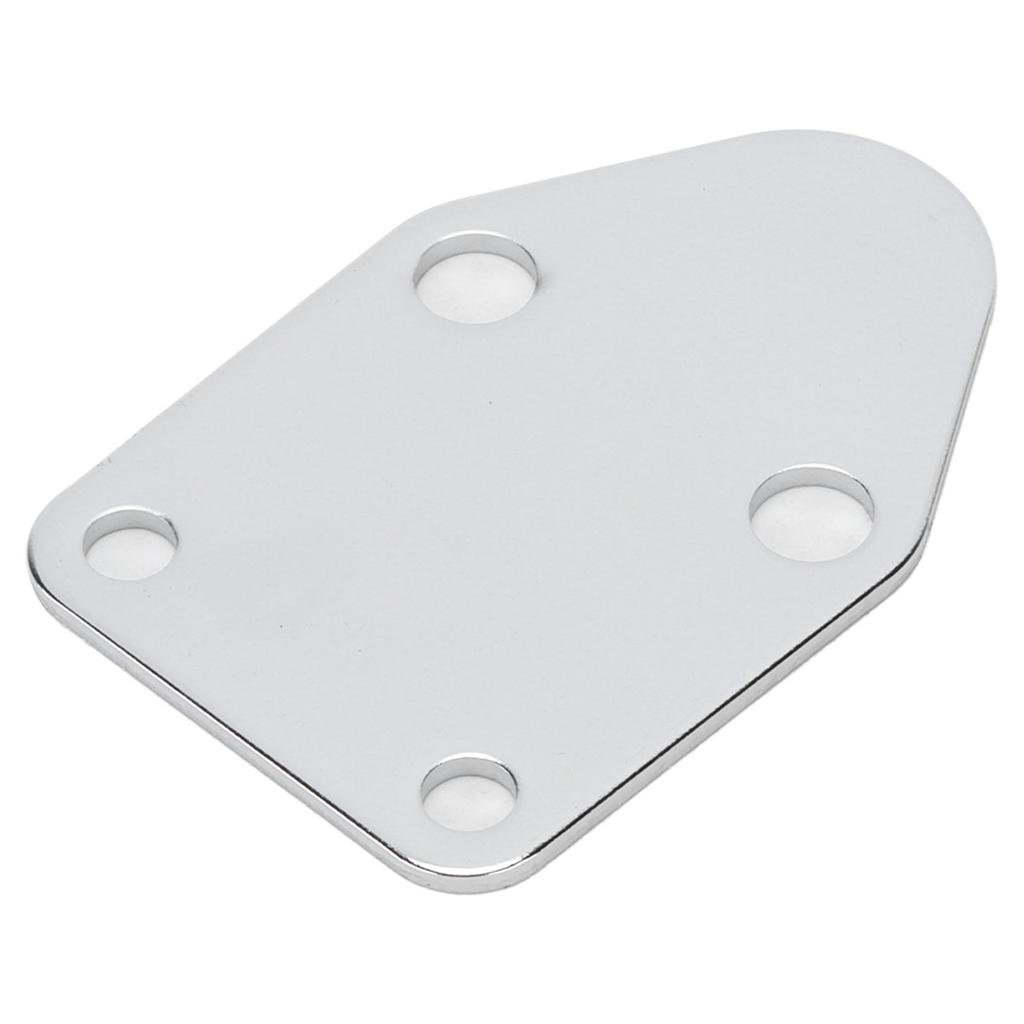 Fuel Pump Block Off Plate Without Holes Stainless Steel Replacement for Small Block Chevy V8 Engines From '55'00