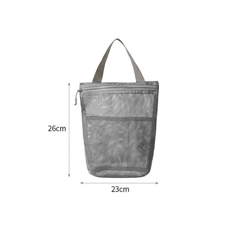 

Quick-Dry Mesh Travel Toiletry Bag - Large Capacity, Hanging, Portable Wash Organizer for Men & Women, Ideal for Business Trips серый