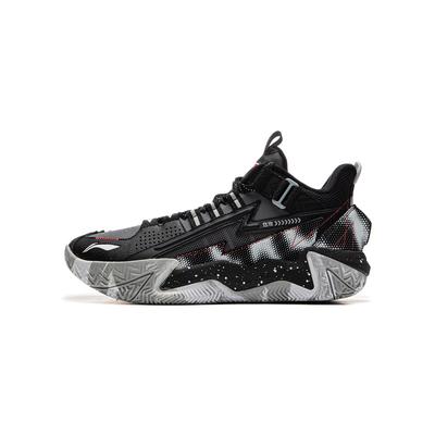 Li Ning Kids Synthetic Leather Comfortable Non-Slip Shock Absorbing Wear-Resistant Breathable Low-Top Basketball Shoes Men Sneaker YKBU082-1