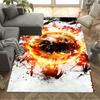 Football Player Action Floor Rug Office Rug Suitable for Foyer Game Room Bedrooms Outdoor Anti-slip Rug Office Home Decor