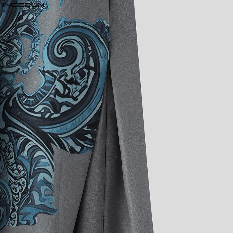 INCERUN Mens Ethnic Paisley Print Casual Loose Baggy Harem Pants Trousers