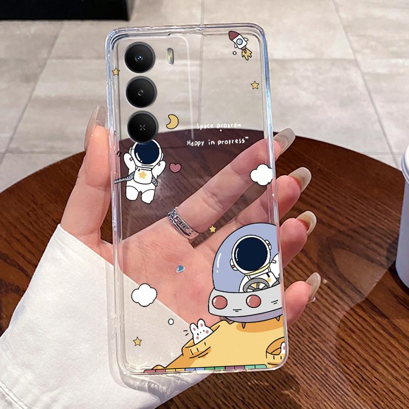 Casing For Realme C71 Case RMX5303 Silicone Aesthetic Cute Cat Cartoon Fashion Astronaut Transparent Cover C71 Realme Phone Case