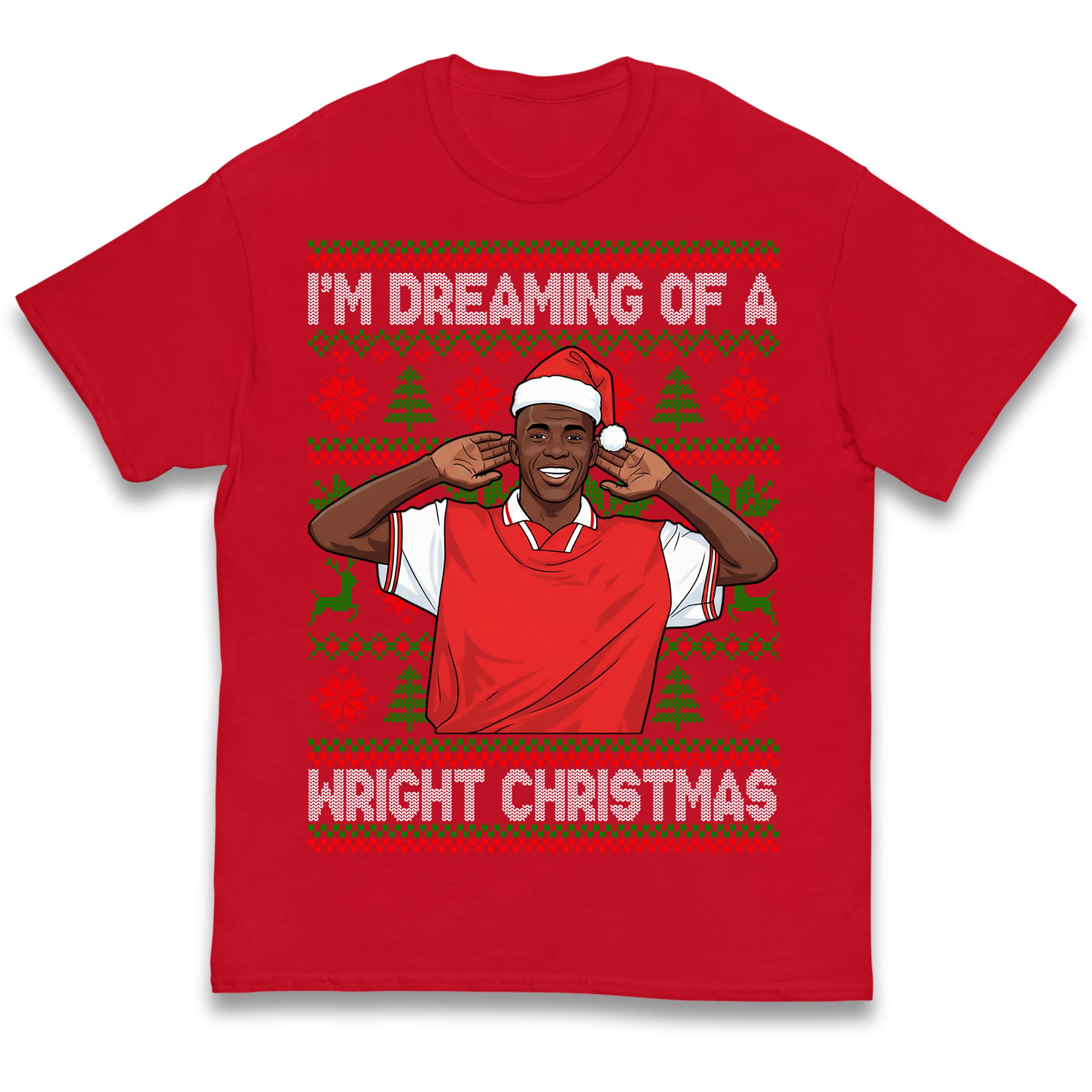 Ian Wright I m Dreaming of a Wright Christmas Kids T Shirt 160