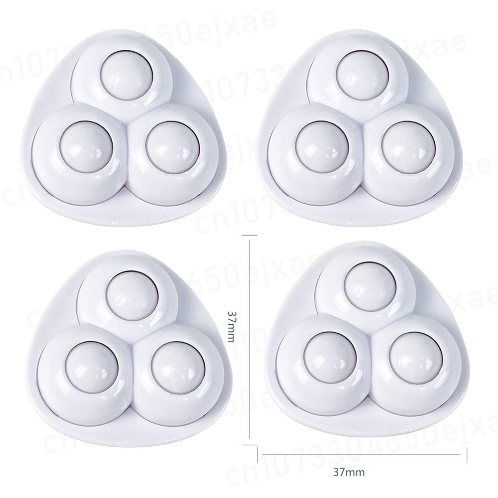 4-20 шт. Мебельные колеса Самоклеящиеся Бесшумные ролики Нержавеющая сталь/Нейлоновый ролик Вращающиеся на 360° Шкивы Универсальные колеса для шкафов 4Pcs