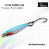 Micro Metal Jig Lure: Compact Falling Stream and Creek Bait for Trout, Chub, Culter, and Tilapia