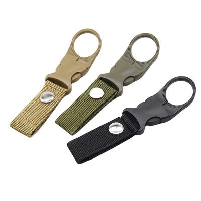 1Pcs Webbing Buckle Hook Water Bottle Holder Clip Outdoor Nylon Climb Carabiner Belt Backpack Hanger For Outdoor