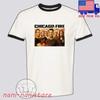 Série télévisée Chicago Fire Hommes#039;T-shirt Unisexe Ringer Noir Taille S3XL