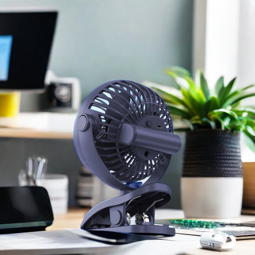Portable Wearable Clip-On Desktop Fan Convenient and Lightweight for Home Office Use