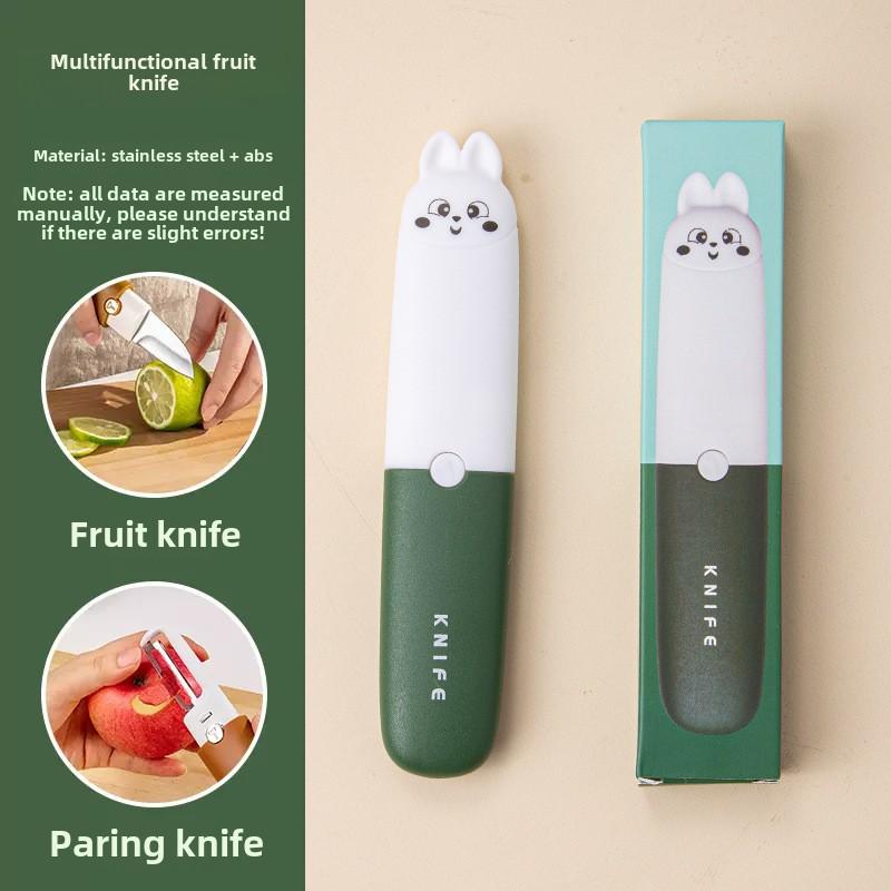Multifunctional Fruit Knife Two-in-one Peeling Knife Double-headed Fruit Peeling Knife Dormitory Multi-purpose Peeling Tool