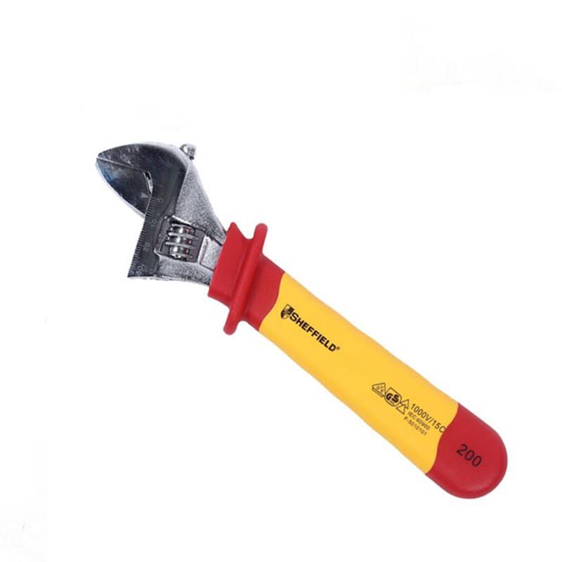 Gangdun 12-inch Two-Tone Insulated Adjustable Wrench