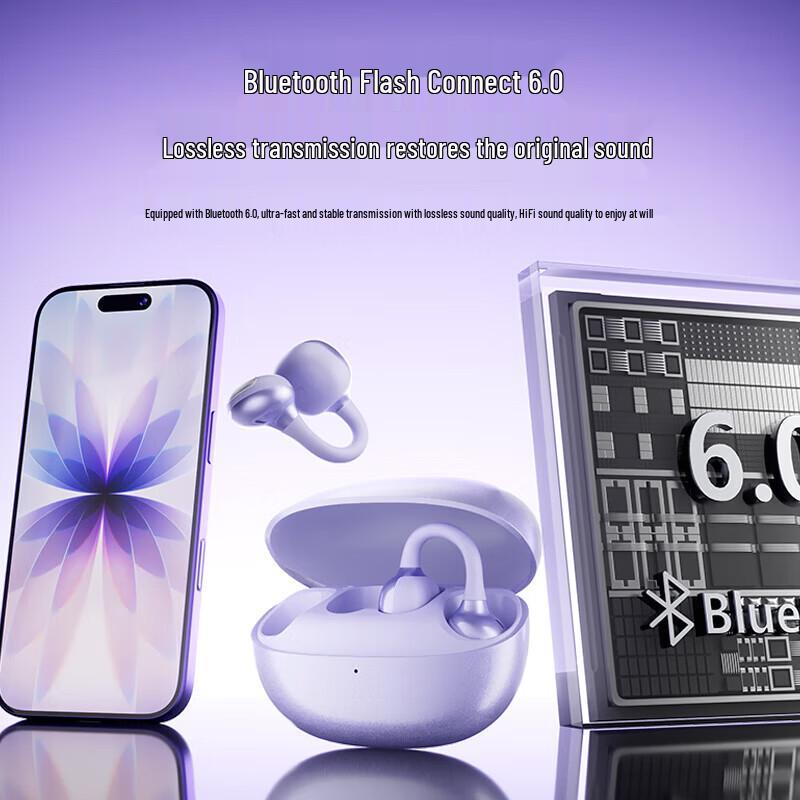 WOPOW OWS37 Ear-Clip Bluetooth Sports Headphones