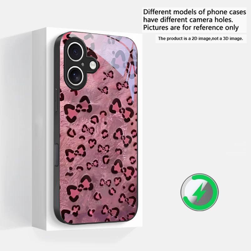 Abstract Leopard Print Suitable For iPhone 16E 17 Pro Max 15 Pro 14 13 Plus 12 Mini 11 16 Air 17Pro Magnetism Glass Phone Case