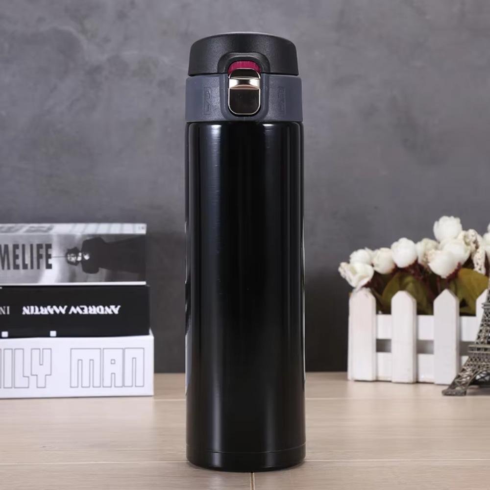 Tazza Termica in Acciaio Inossidabile Capacità 500ML Coperchio a Scatto Borraccia Termica Isolamento a Doppia Parete Grande Capacità Tazza Termica