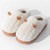 Cotton slippers women's new autumn and winter home indoor warm foot shoes platform couple men's velvet cotton slippers