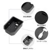 Car Armrest Storage Box for Suzuki Fronx 2024 2025 Center Tray ABS Organizer Stowing Tidying Accessories Black