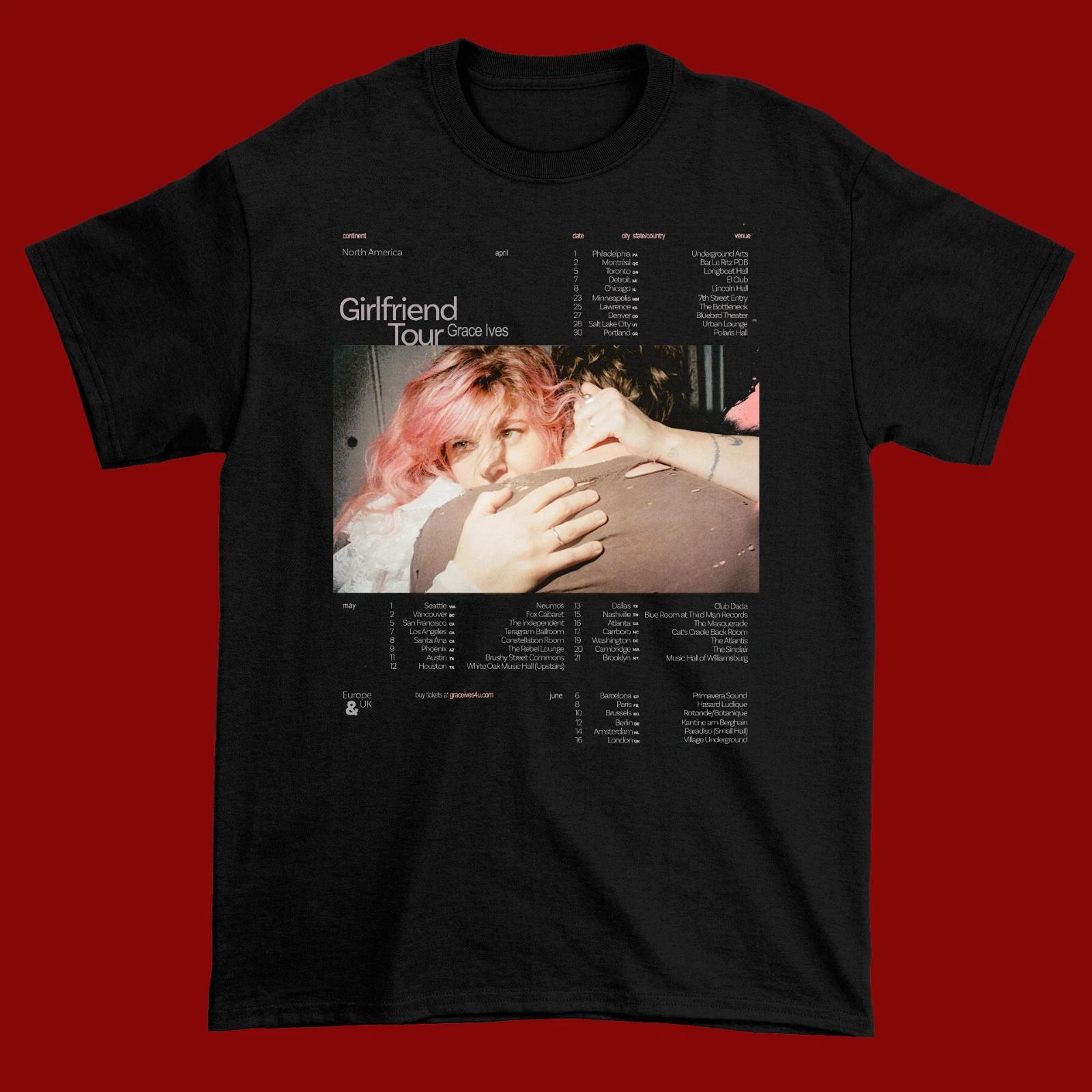 Grace Ives - Girlfriend Tour 2026 black Cotton Shirt All size S-5XL L203 XXXL