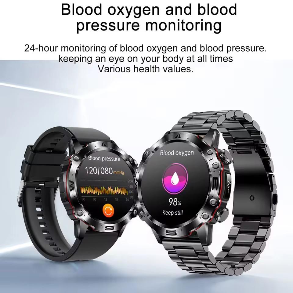 2025 New Smart Watch For Men Health Blood PressureBlood Oxygen Uric Acid Fitness Tracker Watches Bluetooth Call ECG Smartwatch
