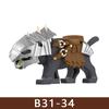 Medieval Castle Soldier Figures Building Blocks Knight Orc Warrior Dragon Wolf Animals Battle Flags Accessories Bricks Toys Boys