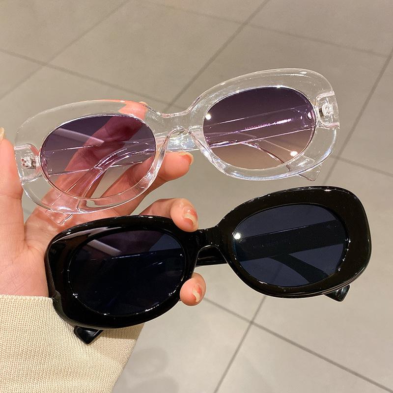 Outdoor Sun Glasses Colorful Oval Framed Sunglasses Fashion Street Photography Glasses