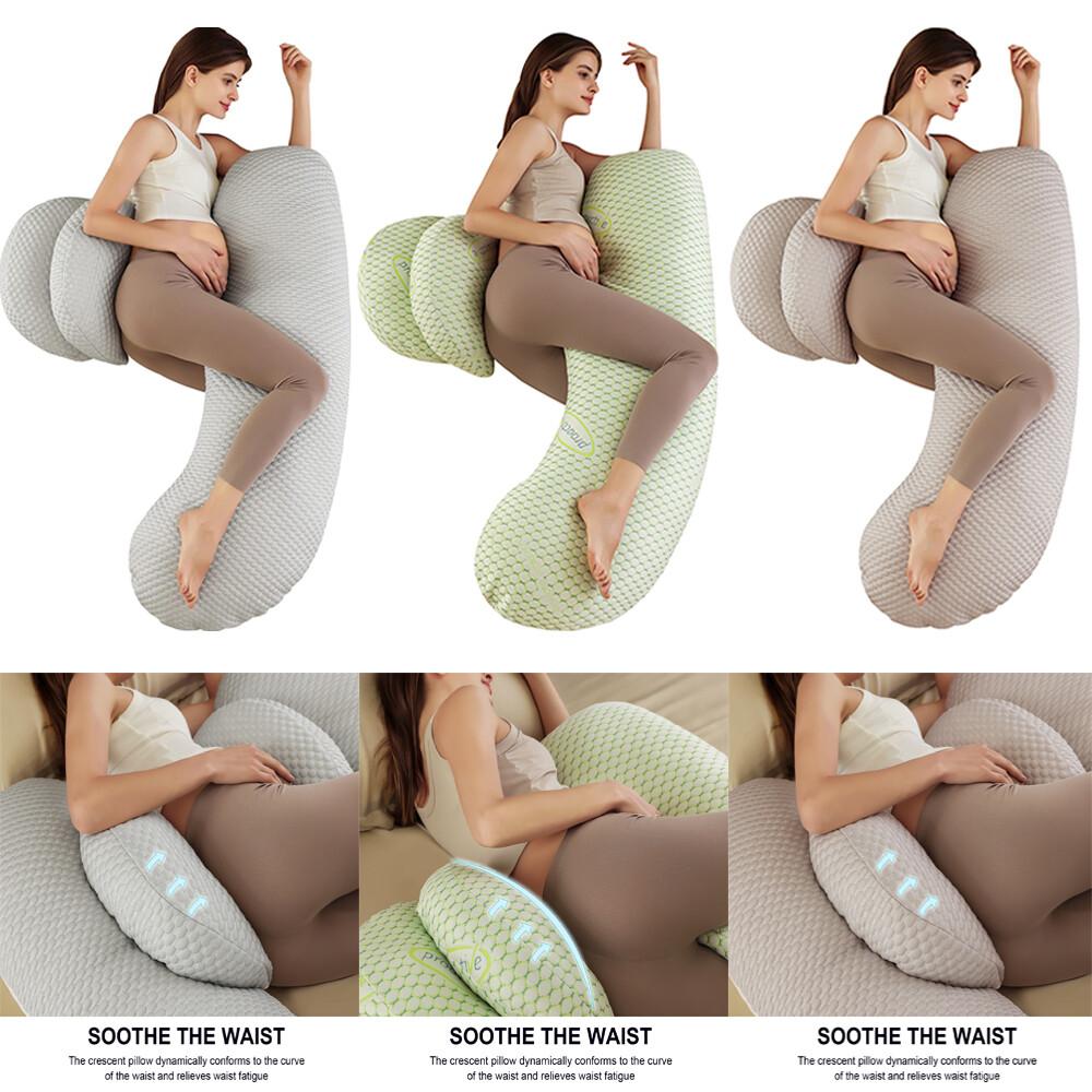 Pregnancy Support Pillow Adjustable Pregnancy Body Pillow Support Back Legs Hip