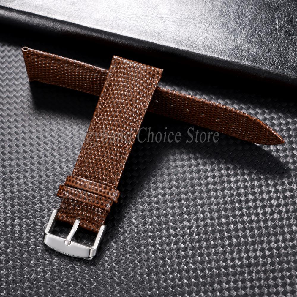 Kožený řemínek na hodinky s texturou ještěrky 14mm16mm 18mm19mm 20mm 21mm 22mm Pánský dámský náramek Univerzální pro Tudor Náhradní řemínek