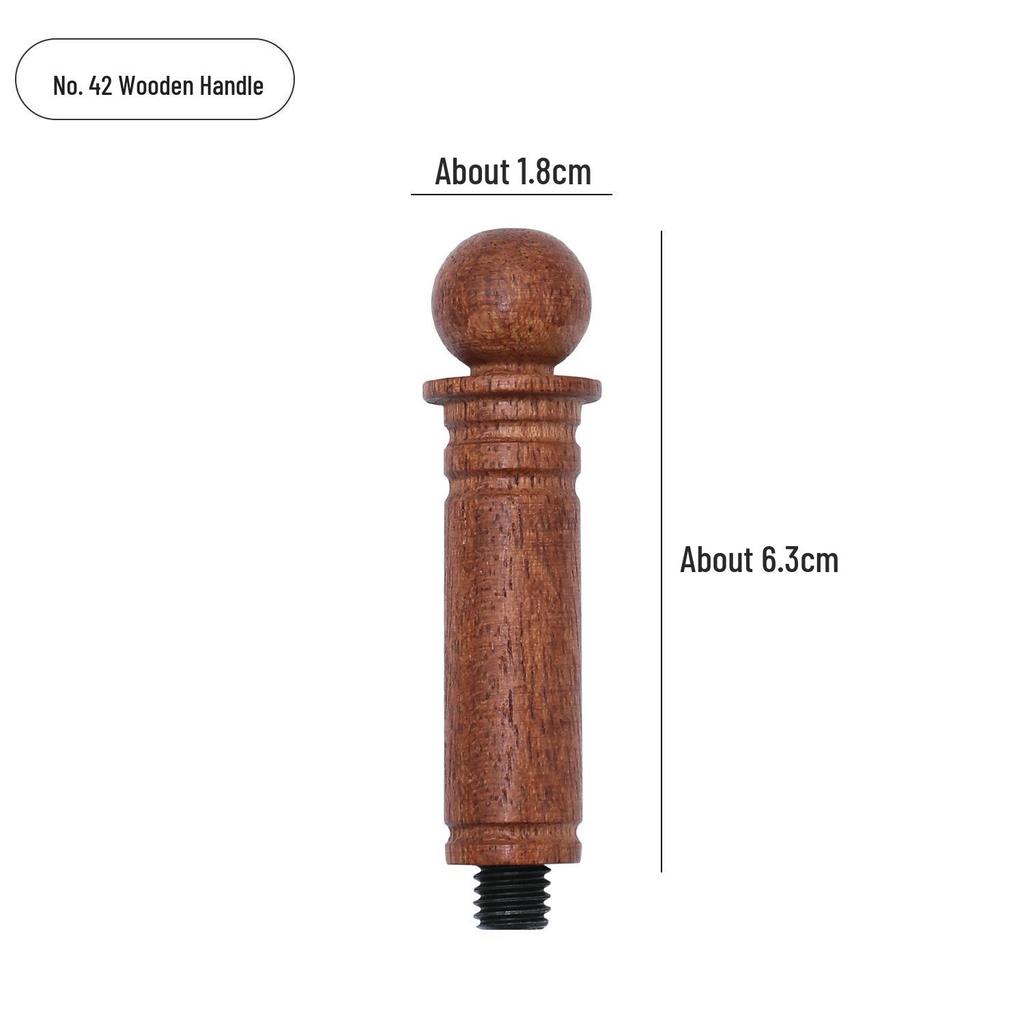 Rosewood Wax Seal Handle - Retro European Style for Envelopes