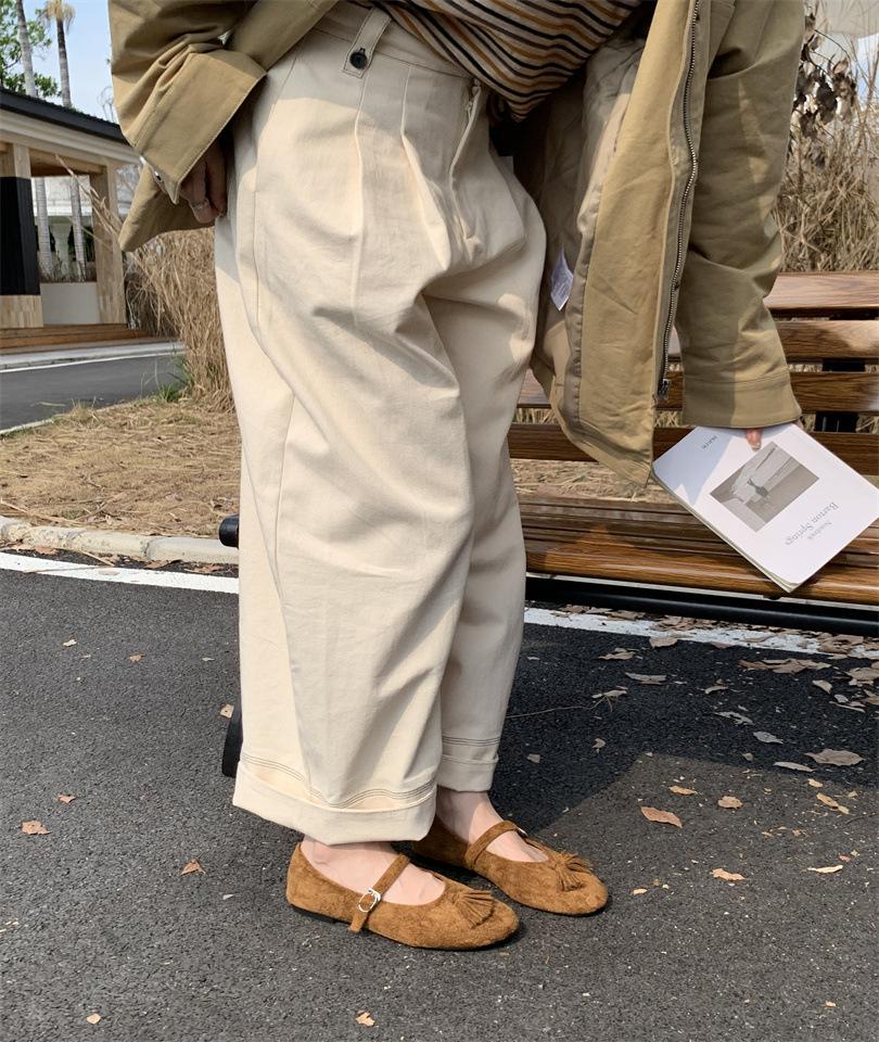 

Retro inner height increase French round head shallow mouth single shoes women s summer 2025 new bow ballet Mary Jane shoes 39 светло-коричневого