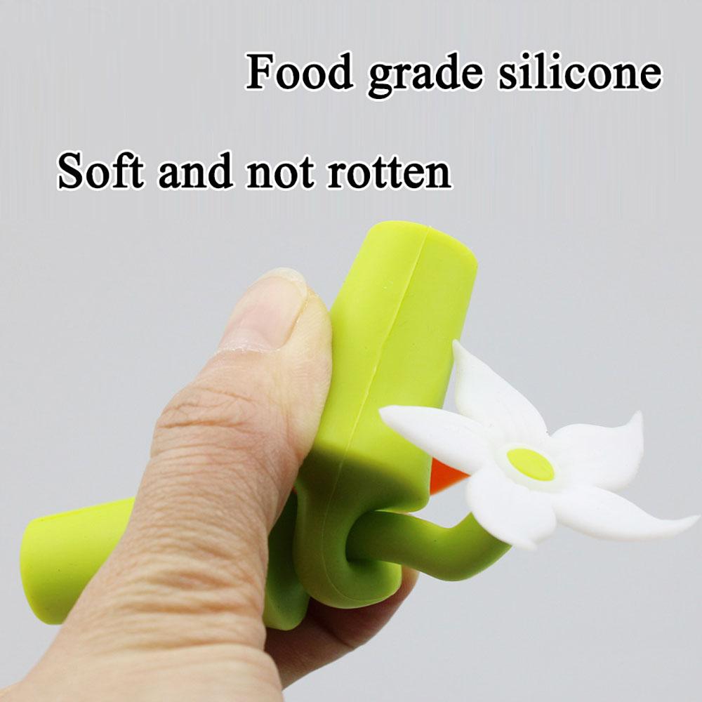 Silicone World Bauhinia Flower Silicone Wine Stopper  Vacuum Red Wine Bottle Stopper Sealed Champagne Drinks Wine Stopper Tools