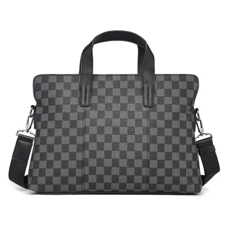 MDNG Men s Plaid Business Briefcase 10.1-12 inch Laptop
