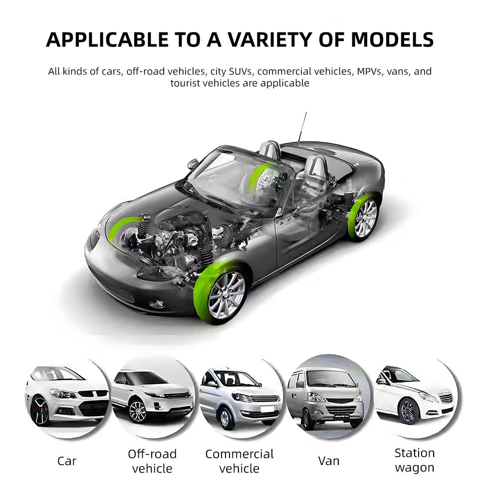 E-ACE K46 Universal TPMS Wireless Car Tire Pressure 4 Sensors Display Solar Intelligent Tyre Pressure Auto Alarm Monitor System