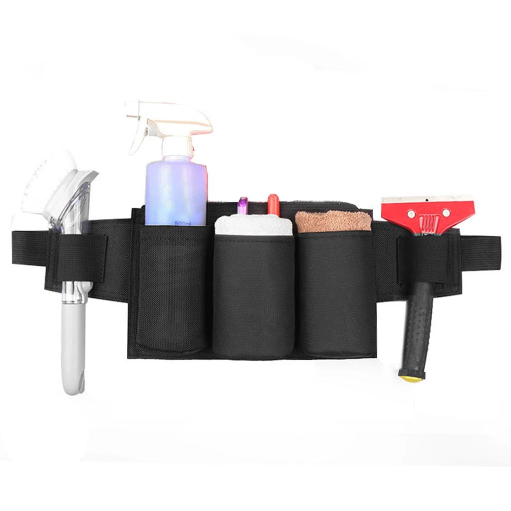 Janitorial Custodial Waist Tools Bag Zipper Seal Buckle Design Tool Pouch for Professional Cleaning Garden Supply Belt