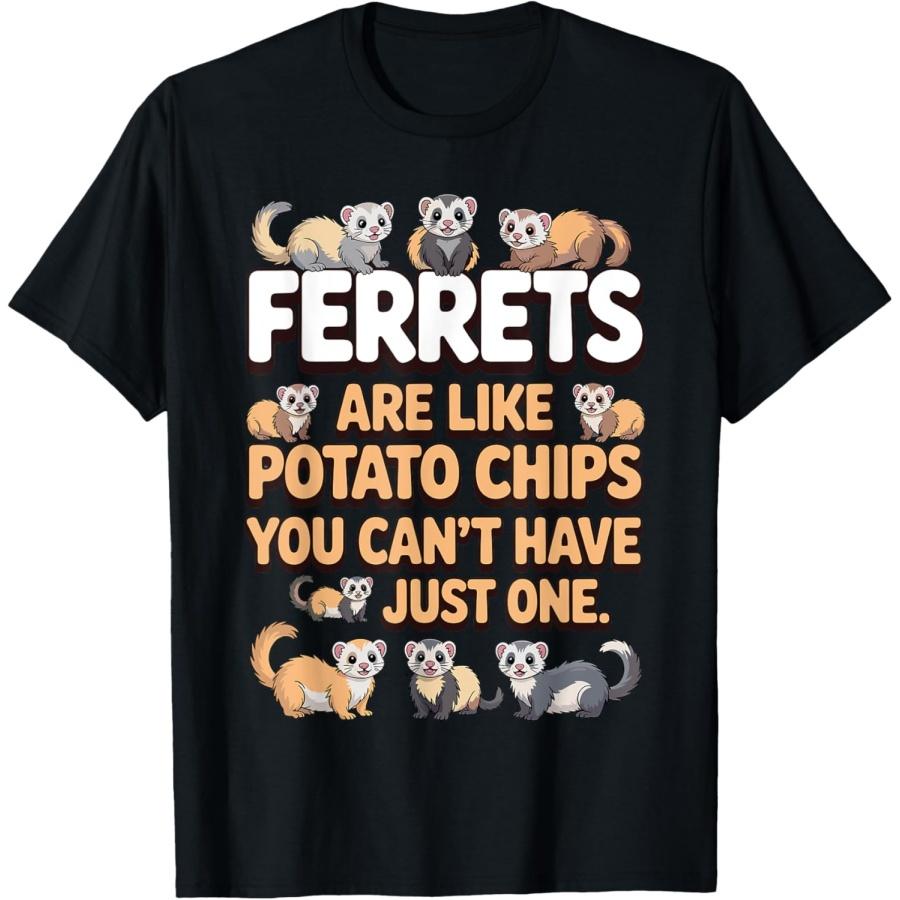 

Cute Ferret Design For Men Women Kids Animal Ferret Lover T-Shirt XXXXXL чорний