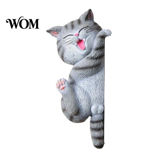 Easy Installation Wall Art 3D Cat Light Switch Sticker, Decorative Resin Plate Cover, Cute Animal Double Socket Guard Stickers, Peel And Stick