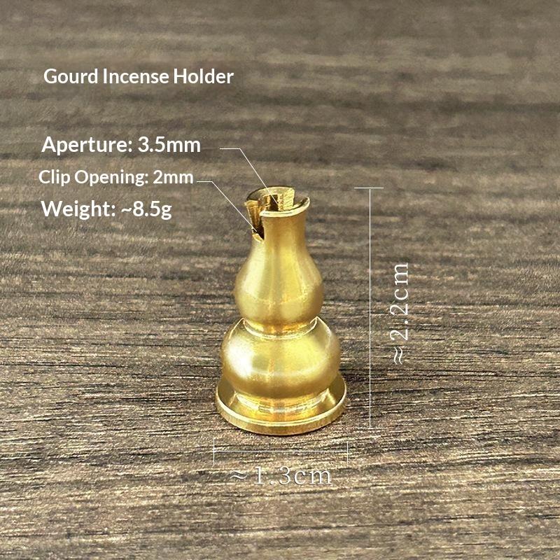 1Pcs Portable Incense Burner Multi Purpose Water Drop Shape Brass Incense Holder Home Office Teahouse Zen Ornament Supplies