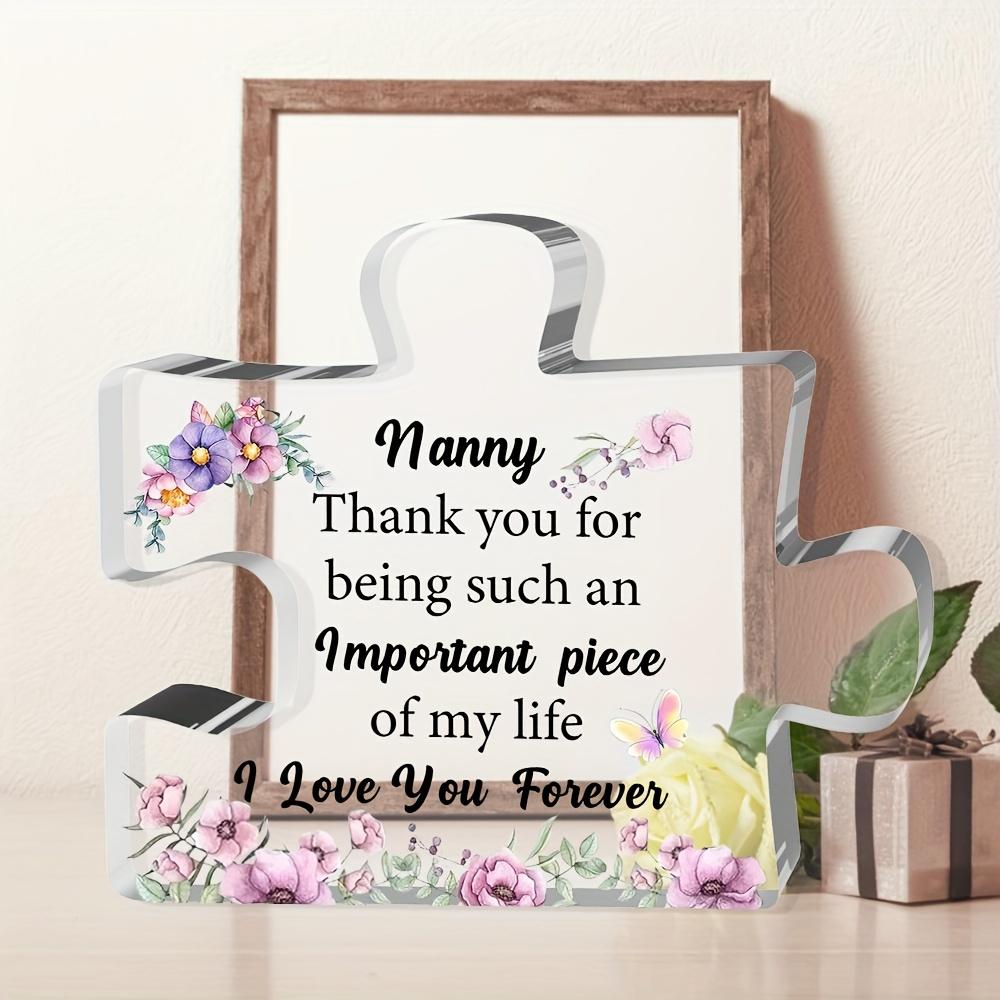 2D Flat Acrylic Nanny Puzzle Decoration, Indoor and Outdoor Decoration - No Battery/electricity Required, Free Day Decoration, Shop Decoration, Durab