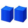 Microfiber Towels, Blue (12Inch x12Inch) (Pack of 20) ,Safe for Car Wash, Home Cleaning Washing Duster Towel
