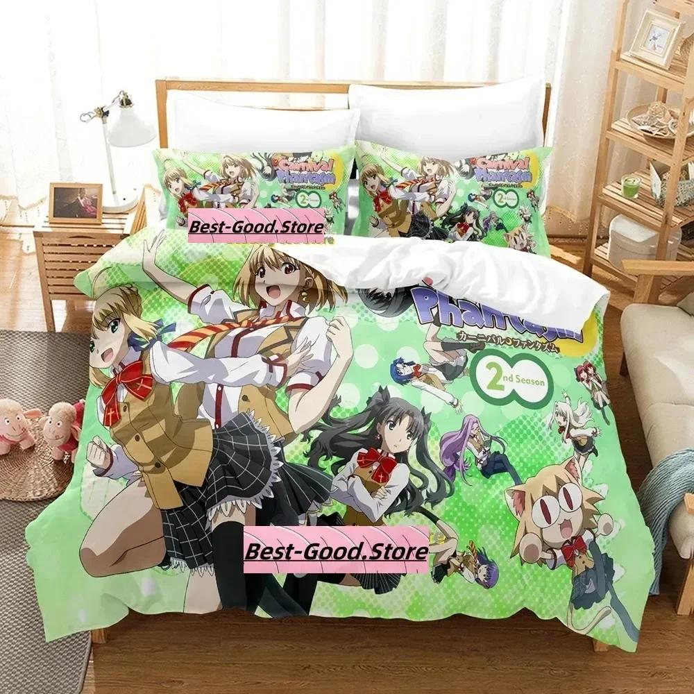 Carnival Phantasm Beding Set Single Twin Ful Quen King-Sized Dimensionsd Dimensions Bed Linen Set Adult People Kid Bedrom Duvetcover Sets 3D Anime Bed