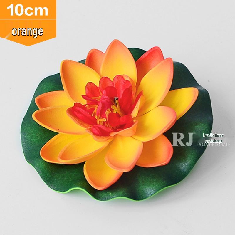 Artificial Lotus Leaf Water Lily for Pond, Fish Tank Decoration, Landscaping, or Buddha Ornaments