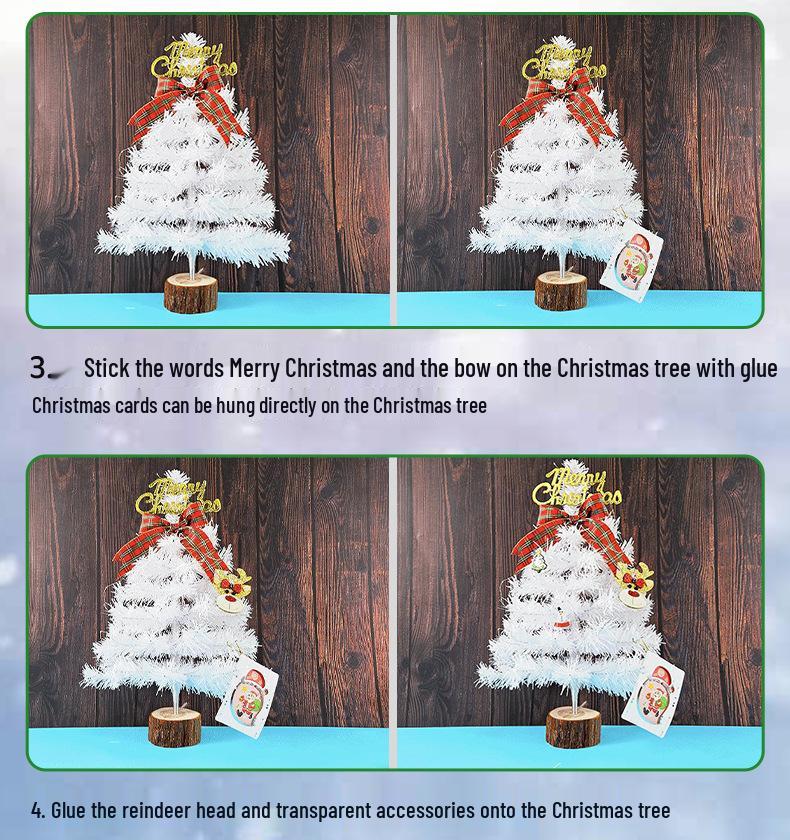 DIY Christmas Tree Decoration Kit for Kids - Handmade Tabletop Ornament Gift for Friends
