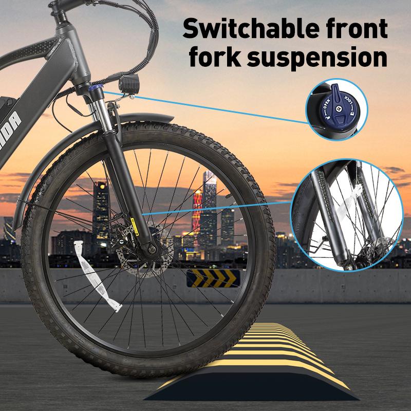 BURCHDA Elektrofahrrad Bloody RX70 W45KM/H, 27,5 Zoll, Lithiumbatterie 48V20AH, Mountainbike für Erwachsene